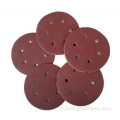 Disco abrasivo in corindone rosso da 150 mm 6 fori